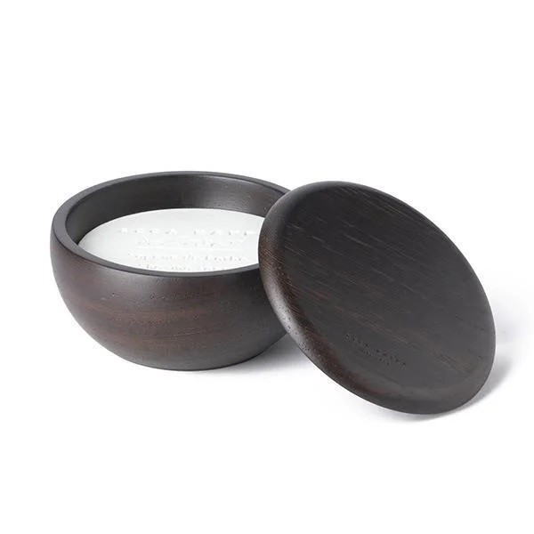 1869 Wengé Wood Shaving Bowl with Almond Shaving Soap 150g