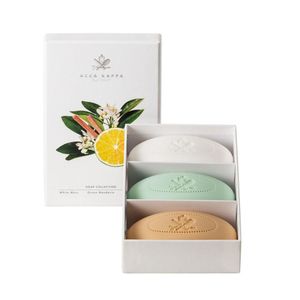 Soap Collection Gift Set of White Moss 150g, Green Mandarin 150g, Sandalwood 150g