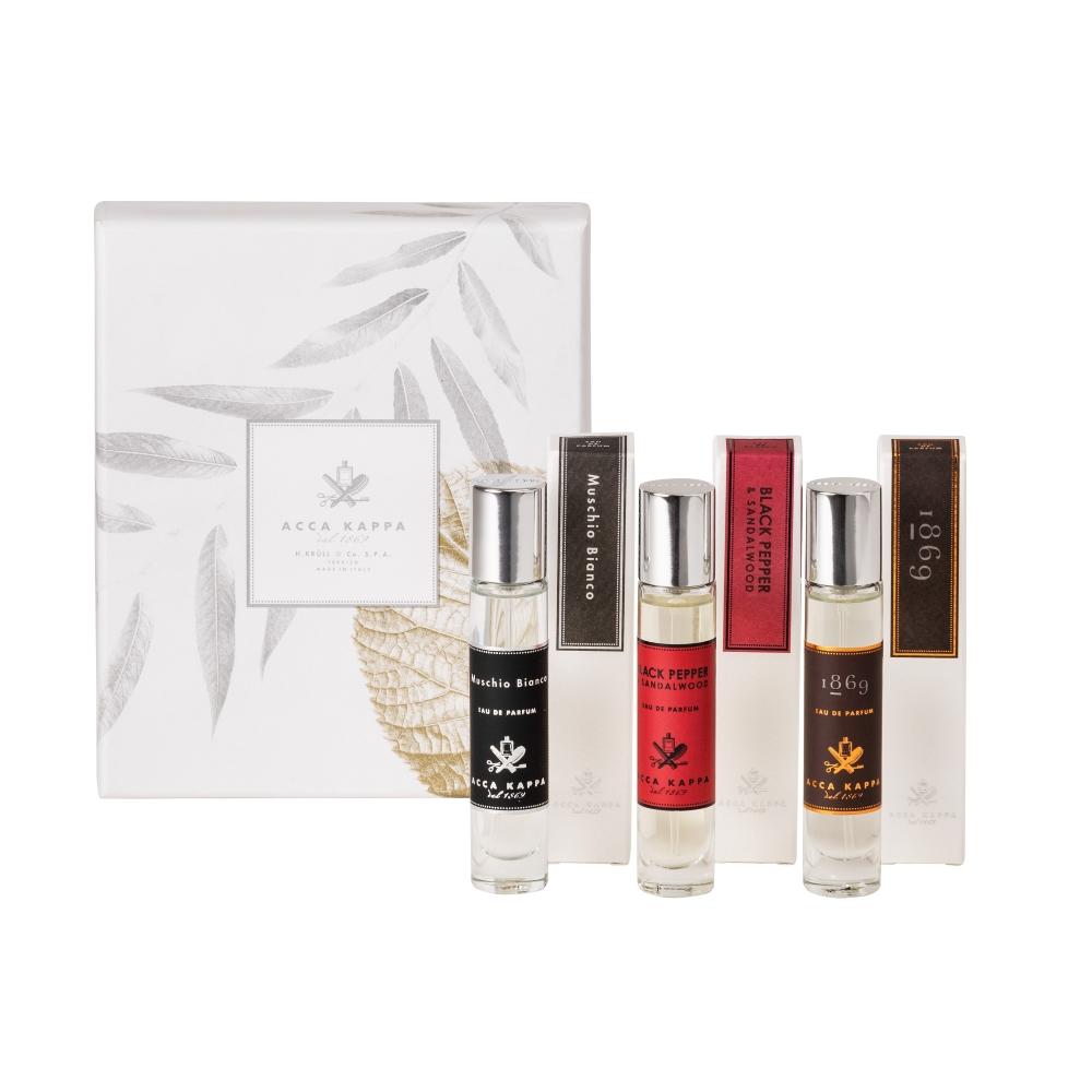 The Perfume Collection Gift Set for Him with White Moss, Black Pepper and Sandalwood and 186