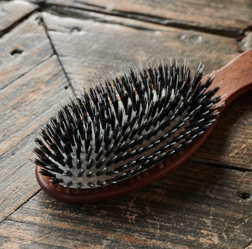 Pictured: The Pneumatic Kotibé Wood Brush with Mixed Bristles by Acca Kappa