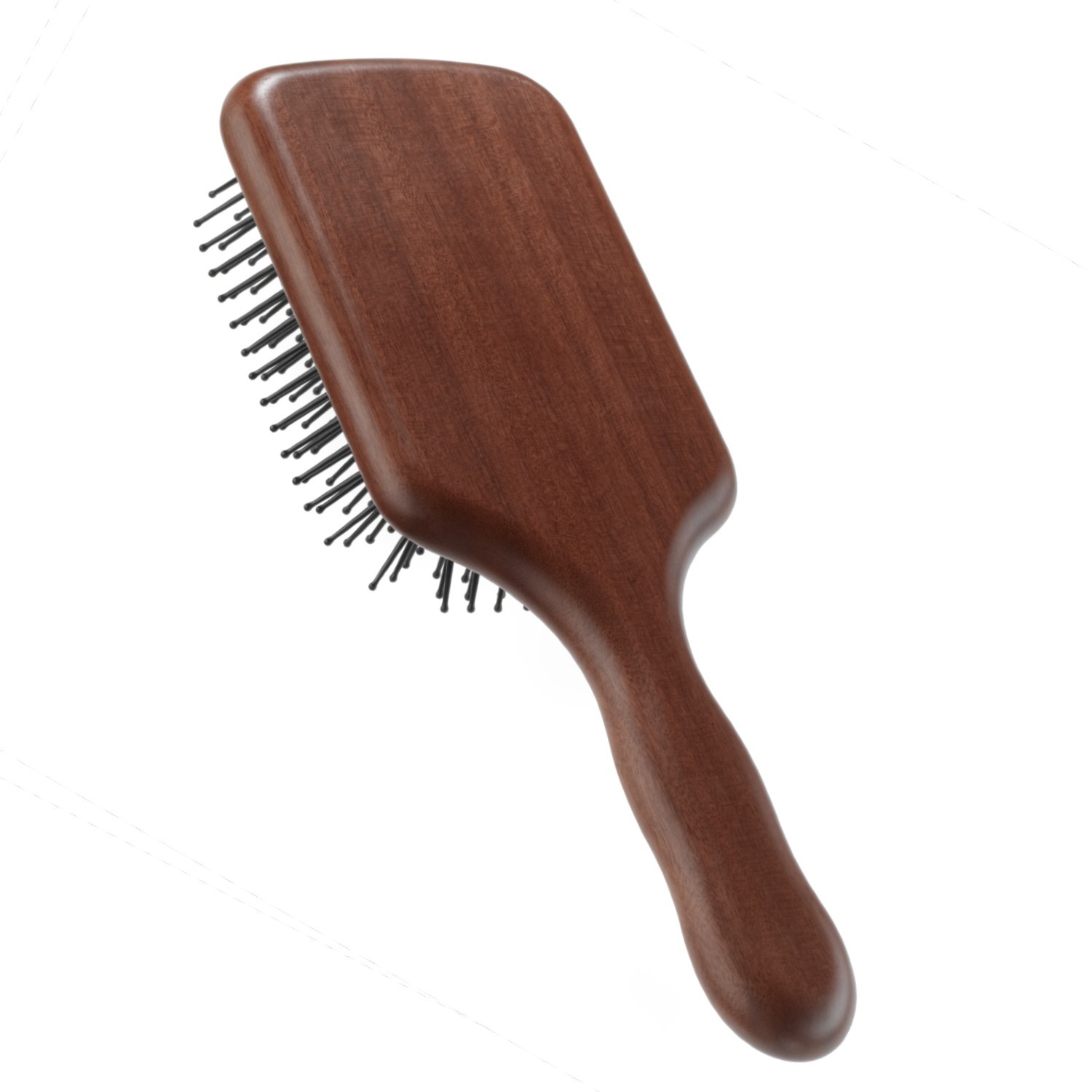 ACCA KAPPA Kotibe Wood Paddle Brush with Pom Pins
