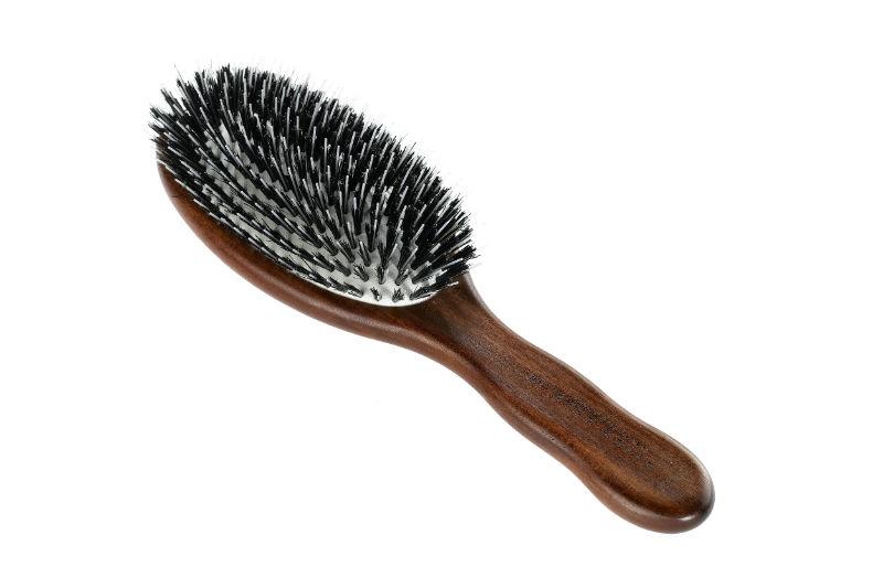 The Pneumatic Kotibé Wood Oval Brush with Boar Bristle and Nylon Monofilament by ACCA KAPPA