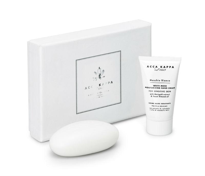 The White Moss Hand Cream and Soap Gift Set by ACCA KAPP