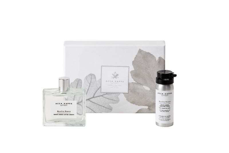 The White Moss Shaving Gift Set by ACCA KAPPA including Aftershave 100ml and Shaving Foam 50ml