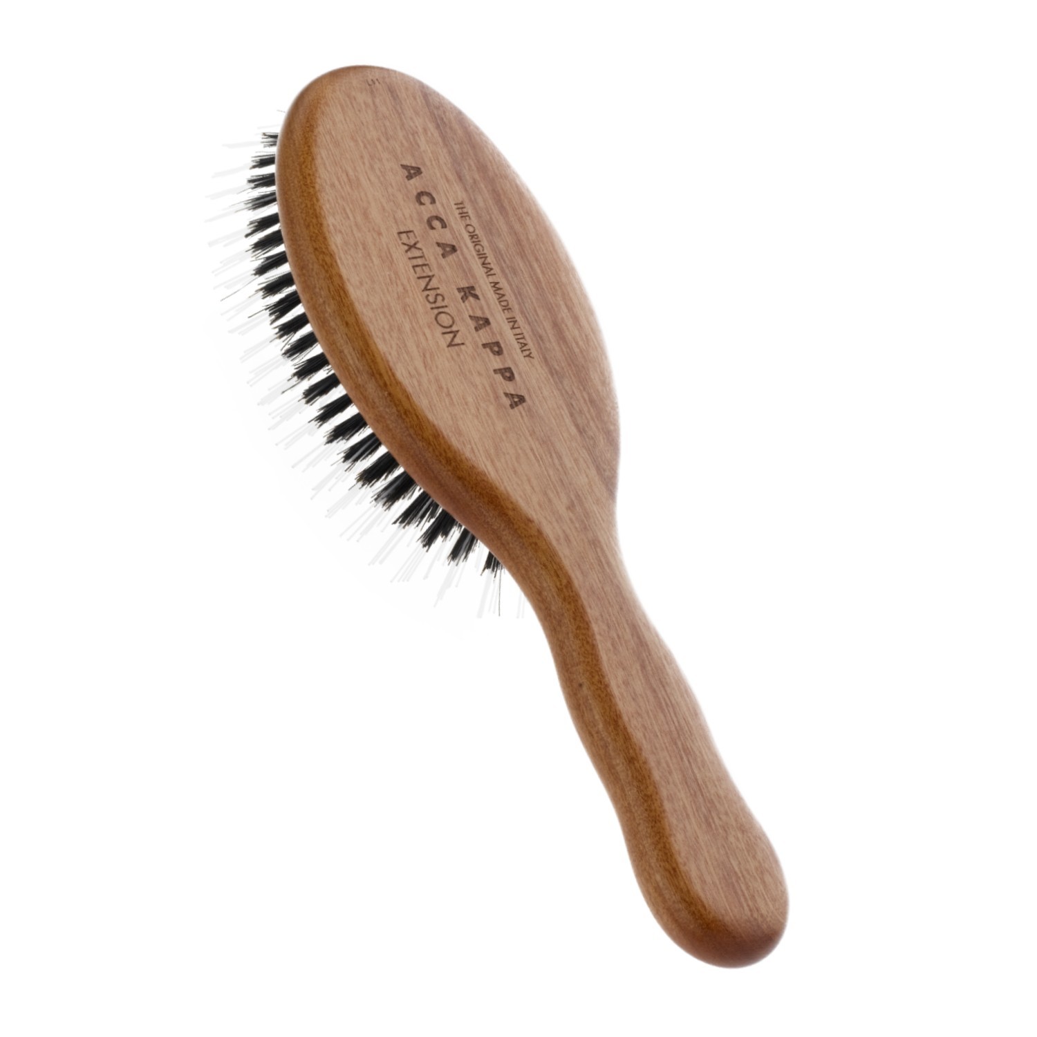 ACCA KAPPA Hair Extension Oval Kotibe Wood Brush with Boar Bristle and Nylon Monofilament