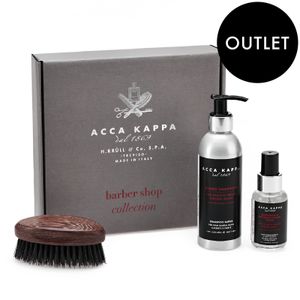 ACCA KAPPA Barber Shop Collection Gift Set, Beard Shampoo 200ml, Beard Fluid 50ml, Beard Brush