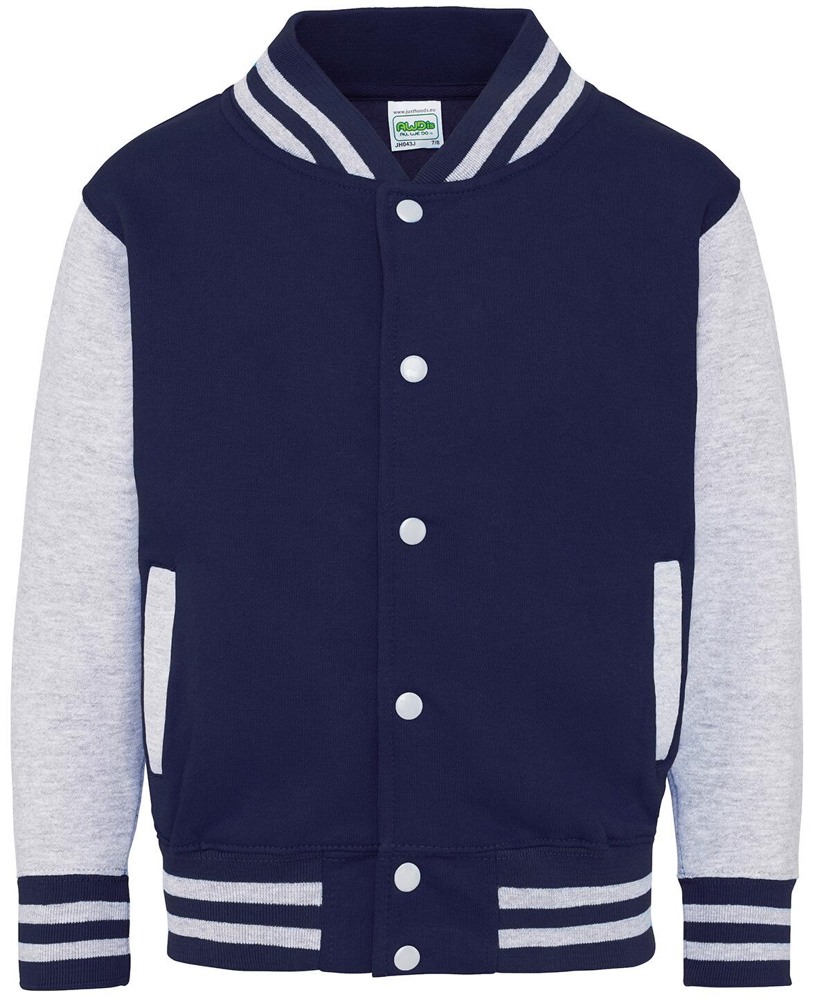 jh043b oxford navy/heather grey