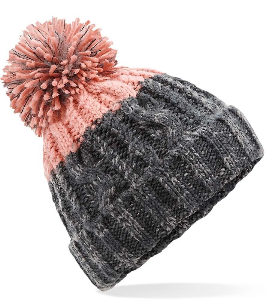 Two Tone Apres Beanie Grey