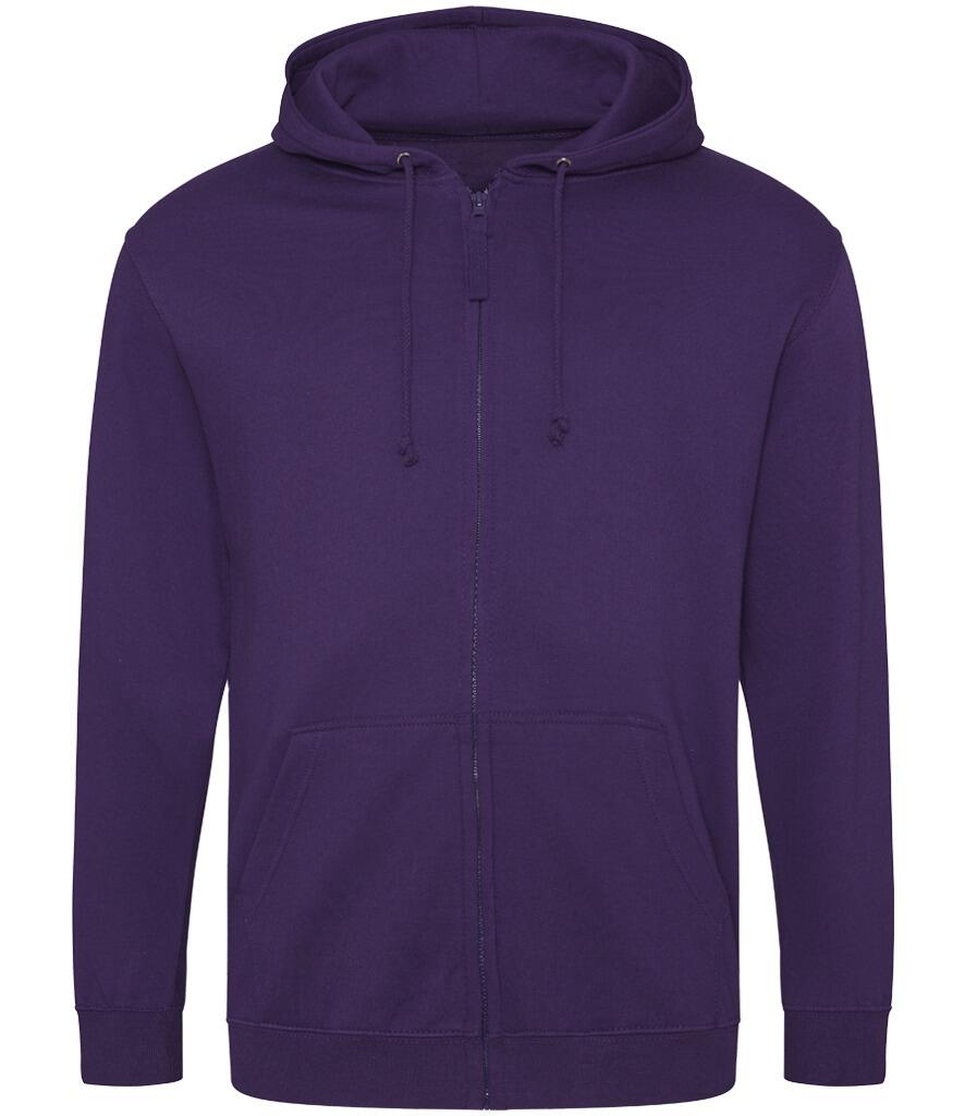 JH050 zipped Hoodie Purple