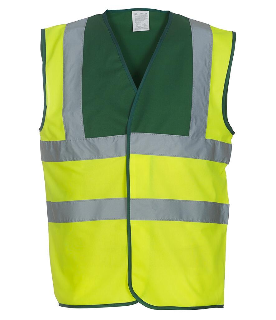 YK102 2 colour hi viz paramedic green/yellow