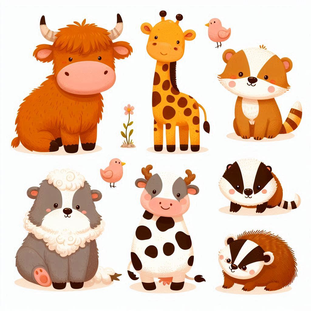 an image of cute assorted animals