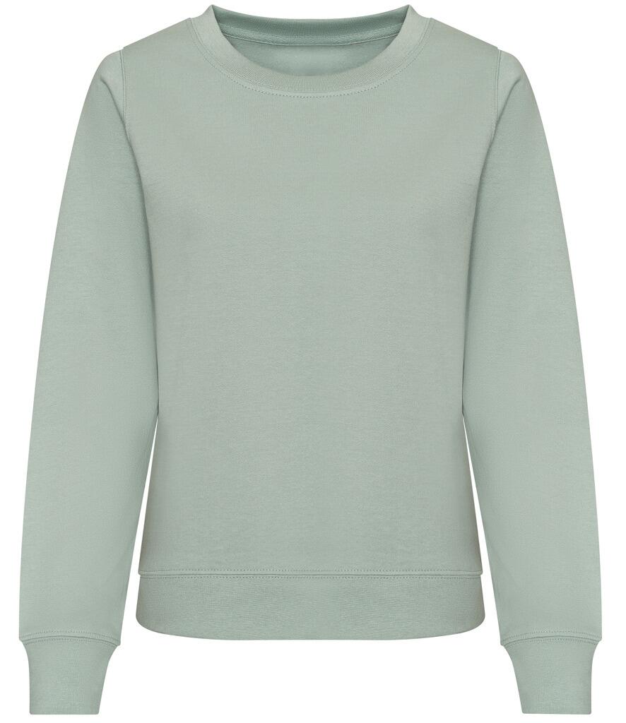 JH030F Ladyfit Sweatshirt  Dusty Green