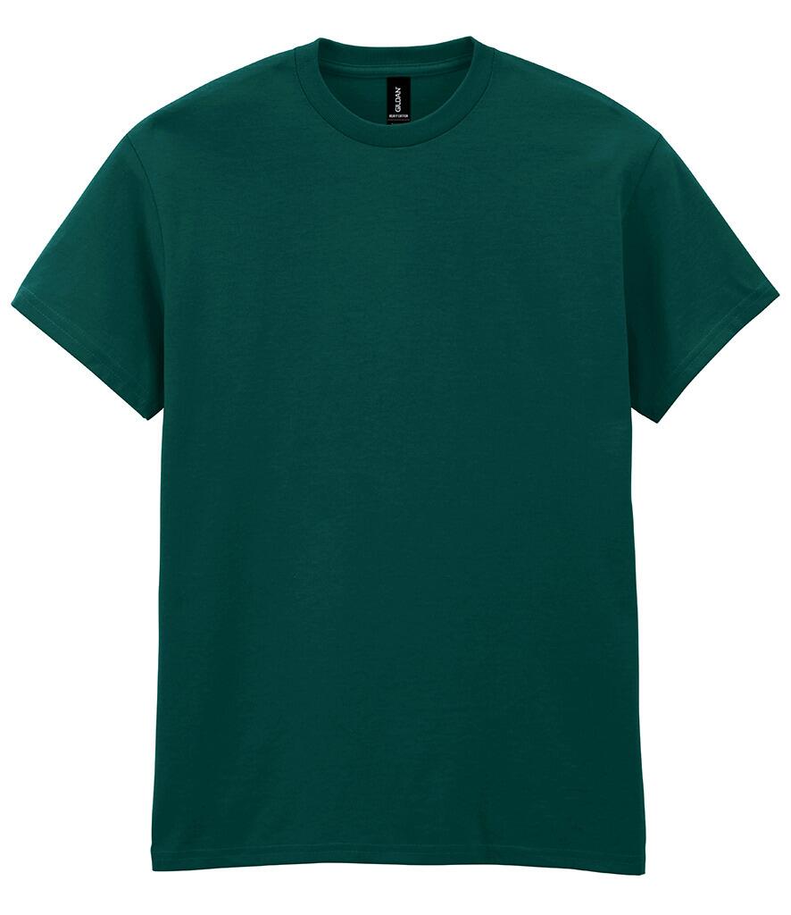 Gildan Ultra Cotton T-Shirt Uomo, Modello G500, Colore Antique Royal/Safety Green, Taglia M