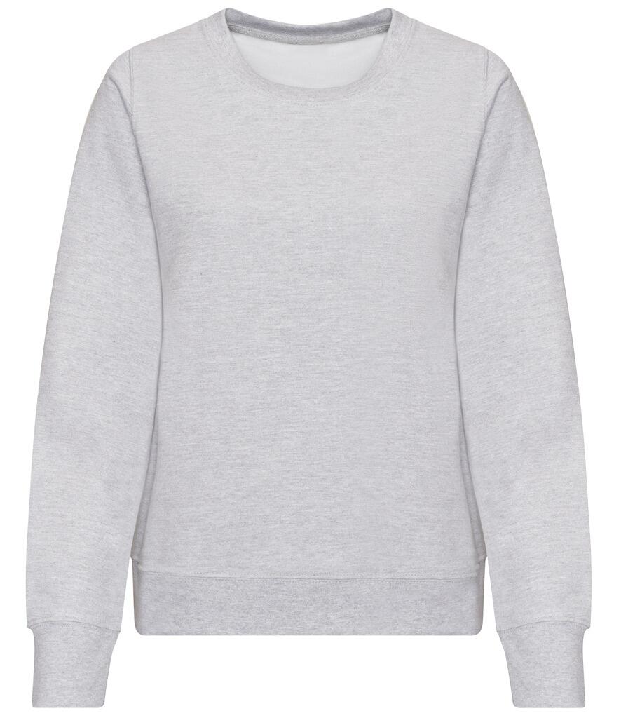 JH030F Ladyfit Sweatshirt Heathe Grey