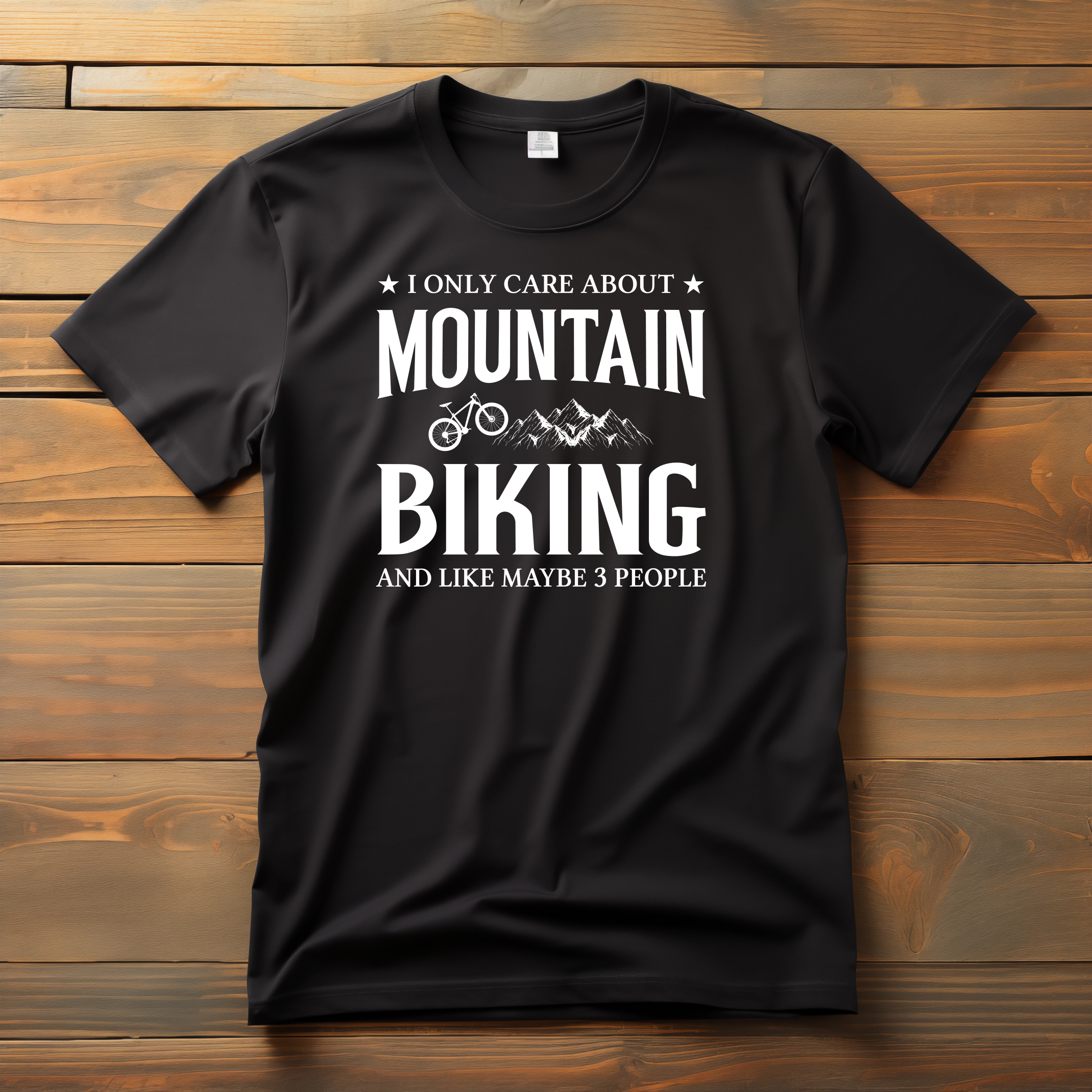 mountain biking tshirt black