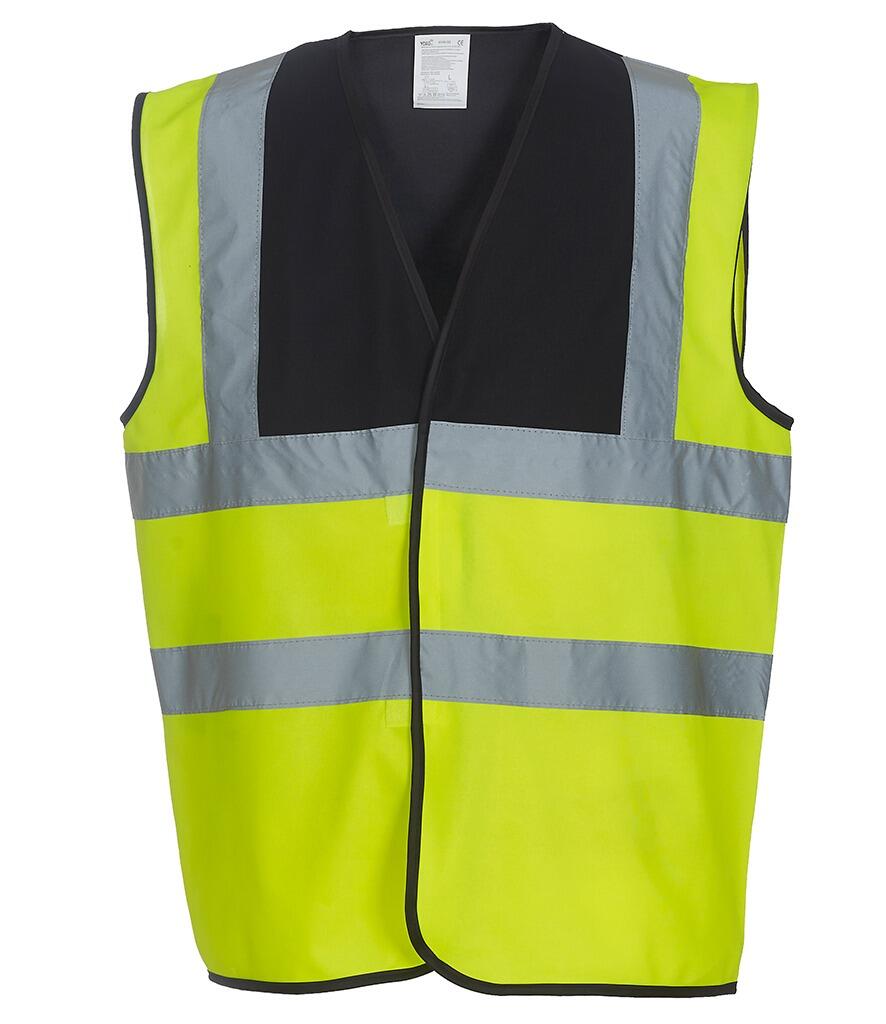 YK102 2 colour hi viz black/yellow