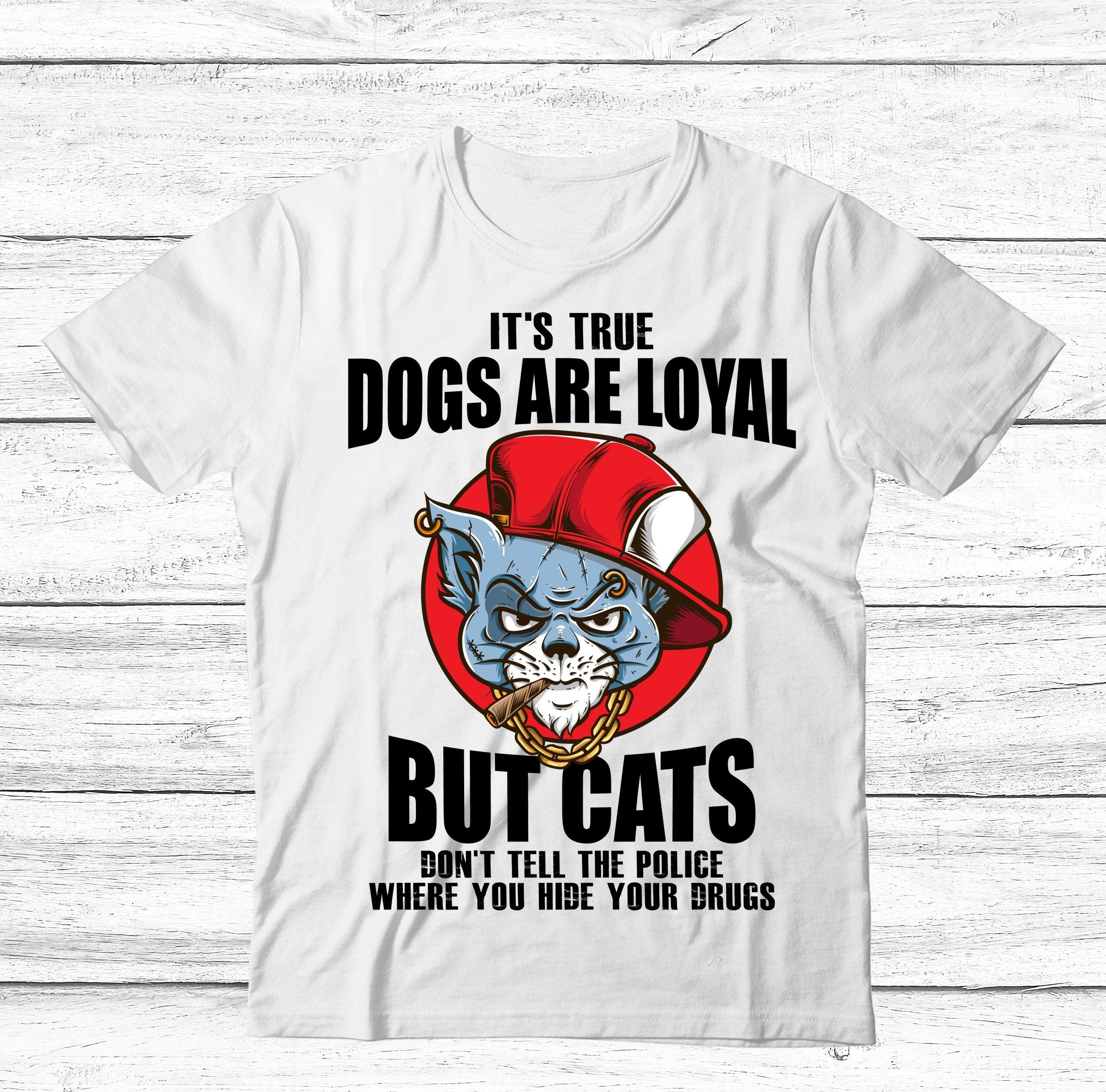 cats dont tell the police tshirt
