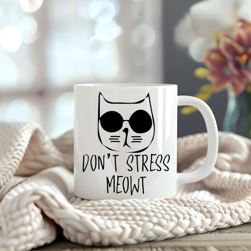 Dont stress meowt mug