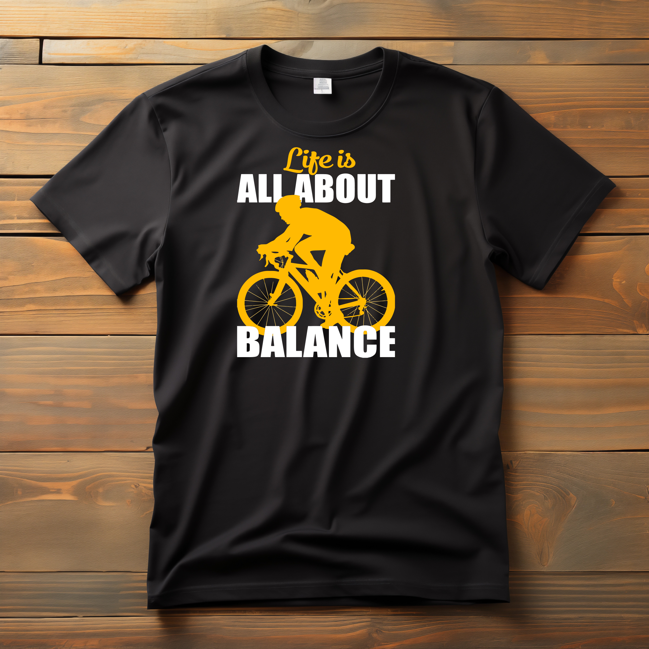 life is all about balance tshirt black