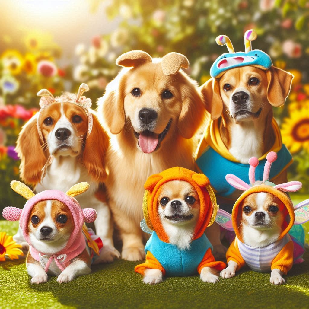an image of cute funny dogs.