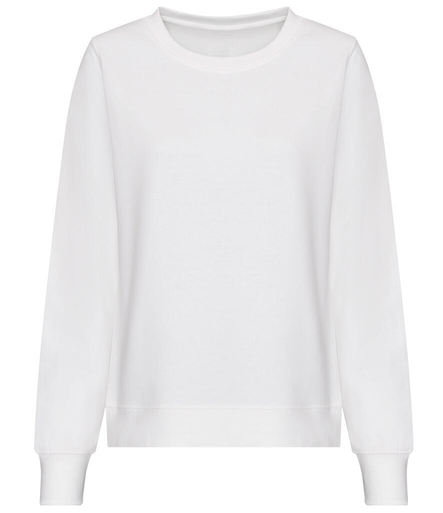 JH030F Ladyfit Sweatshirt White