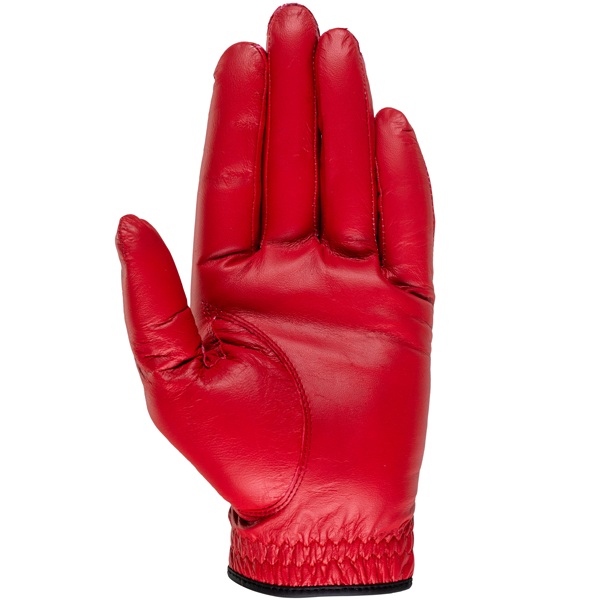 2Under Golf CLR Red AAA Premium Cabretta Leather Glove Palm
