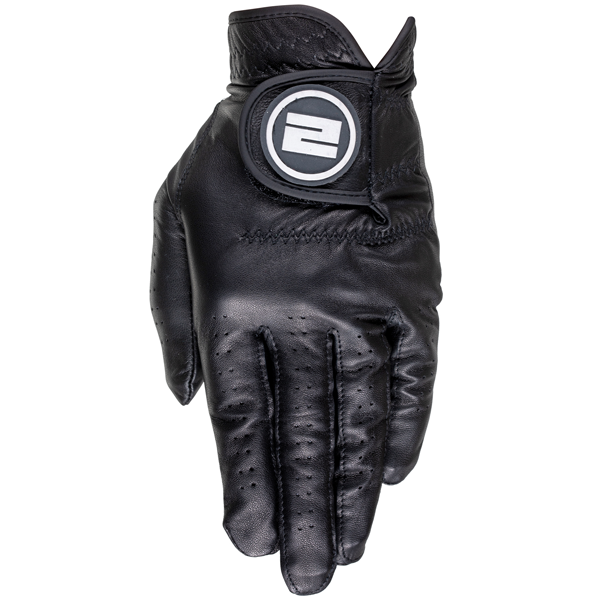 2Under Golf Black Cabretta Leather Glove