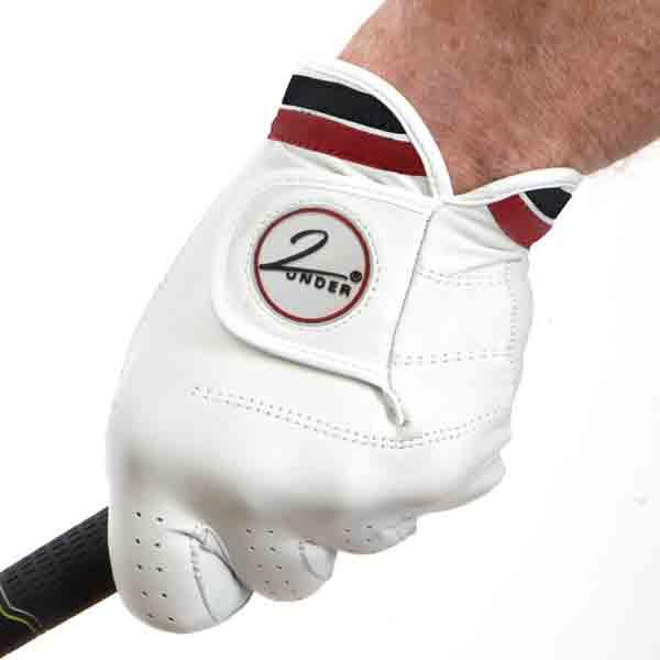 Ladies 'Sunday Red' Premium Cabretta Leather Golf Glove Grip