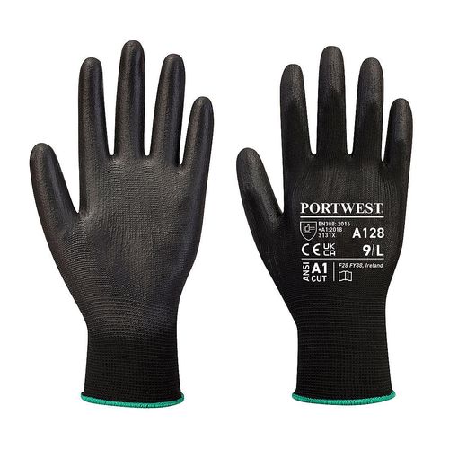 Portwest PU Palm Gloves Latex Free (Retail Pack)