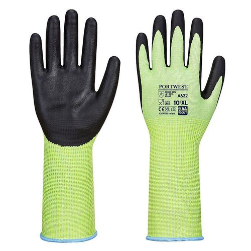 Portwest Green Cut Long Cuff Gloves