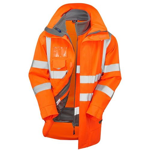 Leo 3-in-1 CLOVELLY Anorak (CI.3) with HARTLAND Fleece (Cl.3) Orange