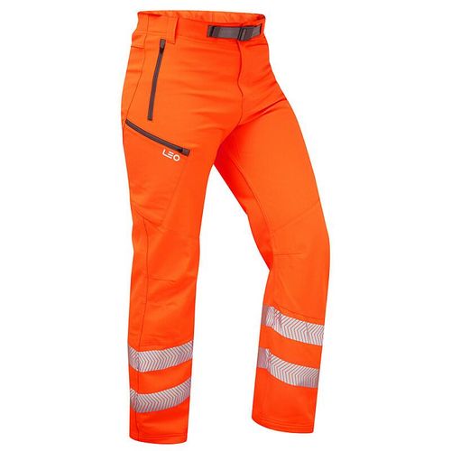 Leo Landcross ISO 20471 Class 1 Stretch Work Trouser Orange