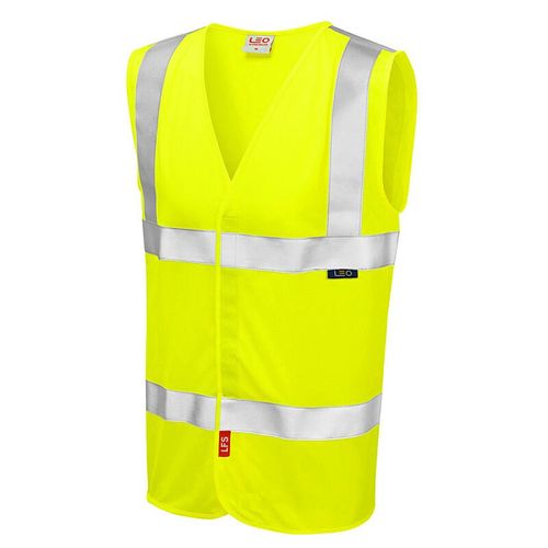 Leo Milford ISO 20471 Class 2 LFS Waistcoat Yellow