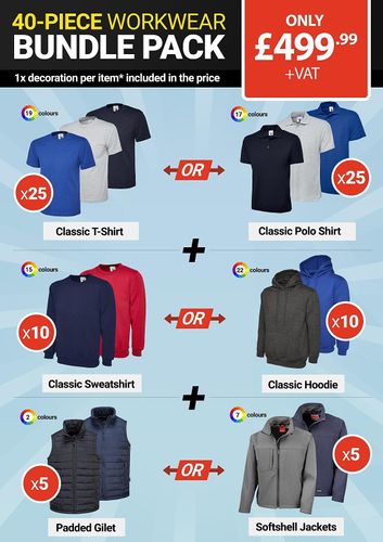 40-Piece Workwear Bundle (Including Customisation)