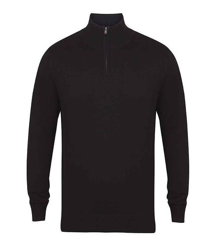 Henbury 1/4 Zip Jumper - HB729