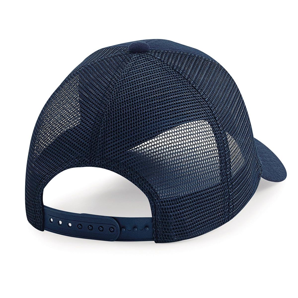 Beechfield Jersey Athleisure Trucker Cap in French Navy (Product Code: B678)