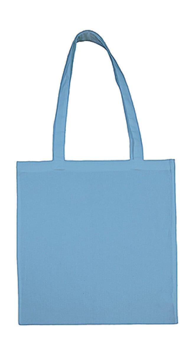 Jassz Bags Beech Cotton Long-Handle Bag in Sky Blue (Product Code: 3842LH)