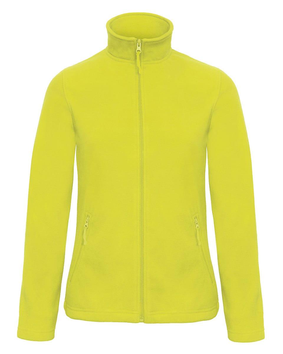 B&C Womens ID.501 Fleece Jacket in Pixel Lime (Product Code: FWI51)