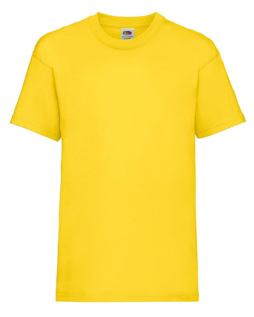 Fruit Of The Loom Childrens Valueweight T-Shirt in Sunflower (Product Code: 61033)