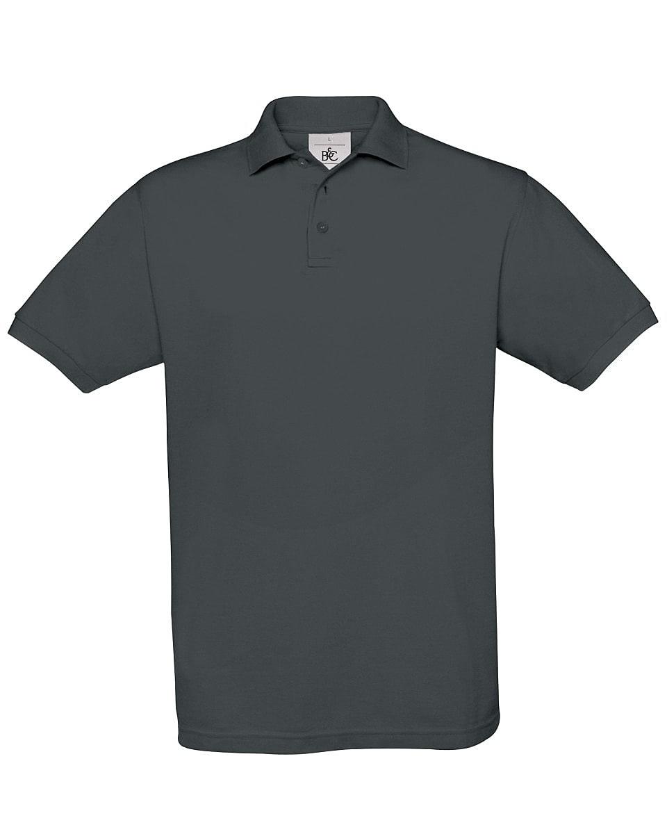 B&C Mens Safran Polo Shirt in Dark Grey (Product Code: PU409)