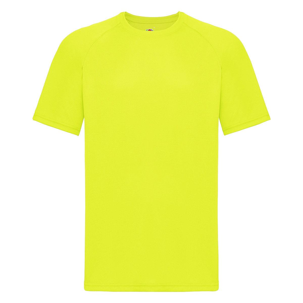 Fruit Of The Loom Mens Performance T-Shirt in Bright Yellow (Product Code: 61390)