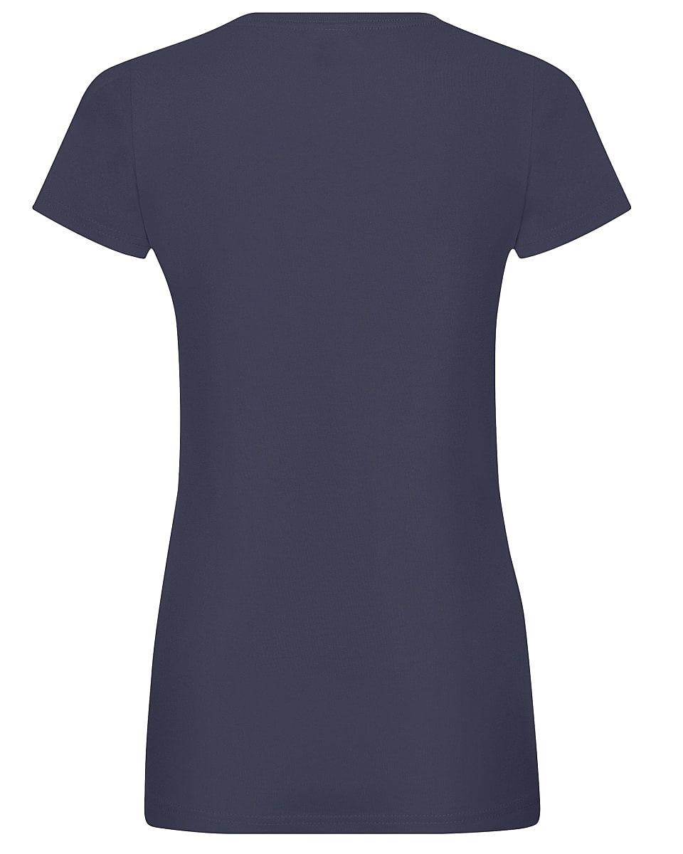 Fruit Of The Loom Womens Softspun T-Shirt in Navy Blue (Product Code: 61414)