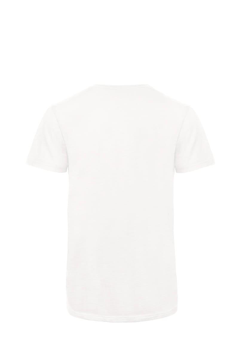B&C Mens Inspire Slub T-Shirt in Chic Pure White (Product Code: TM046)