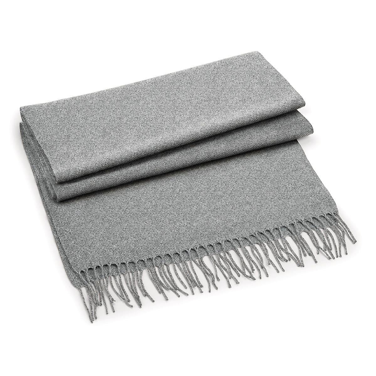 Beechfield Classic Woven Scarf in Heather Grey (Product Code: B500)