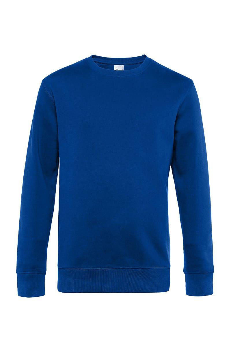B&C Mens King Crew Neck Sweatshirt in Royal Blue (Product Code: WU01K)