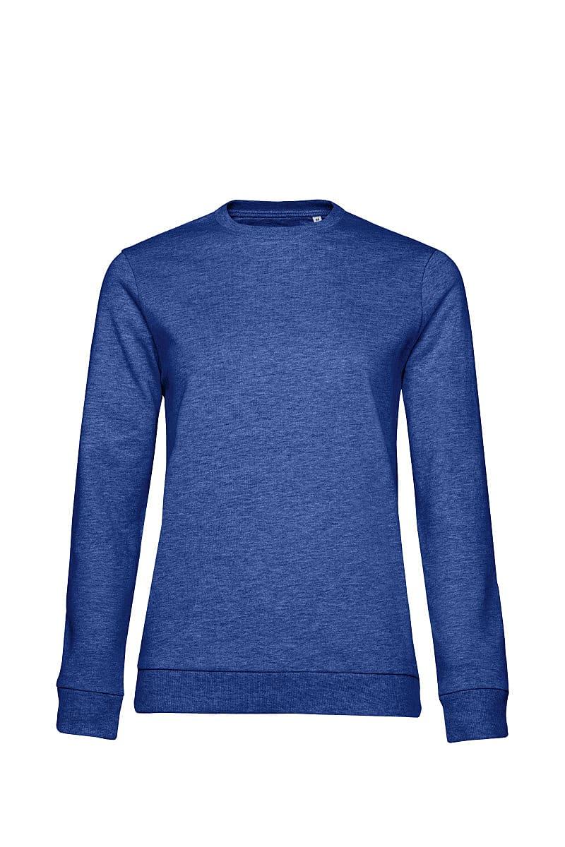 B&C Womens set In Sweatshirt in Heather Royal Blue (Product Code: WW02W)