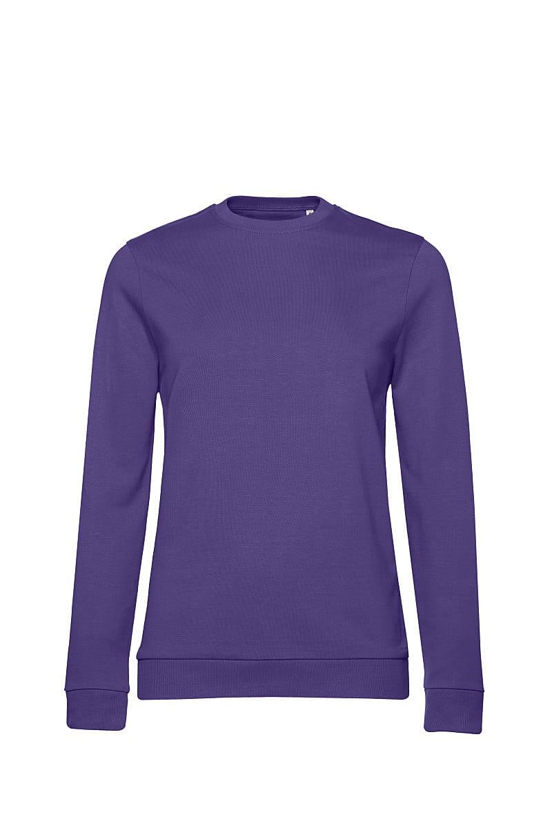B&C Womens set In Sweatshirt in Radiant Purple (Product Code: WW02W)