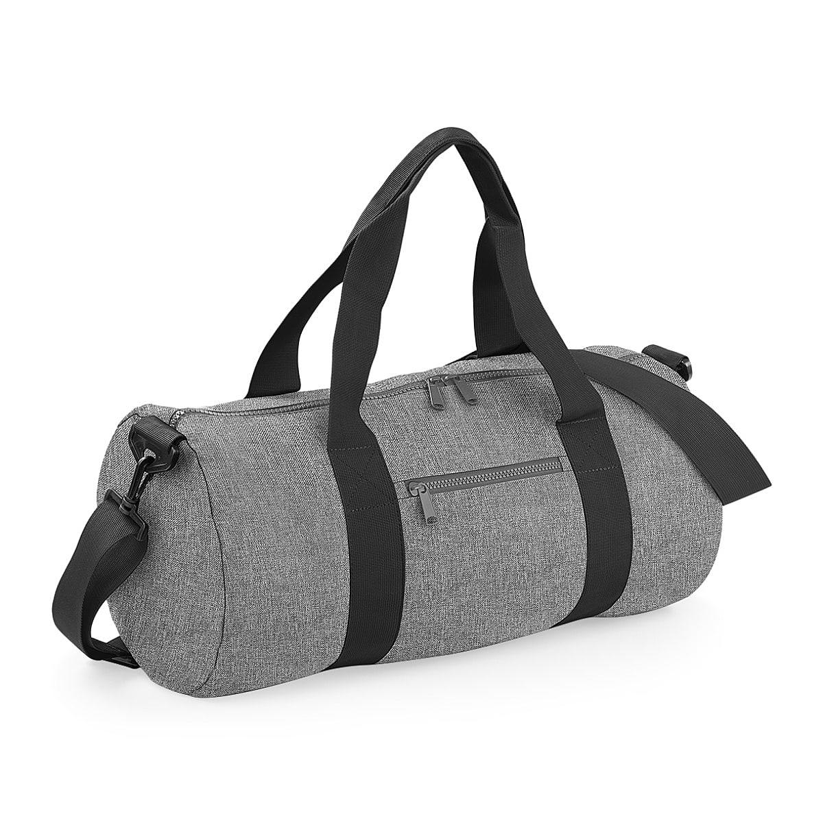Bagbase Original Barrel Bag in Grey Marl / Black (Product Code: BG140)
