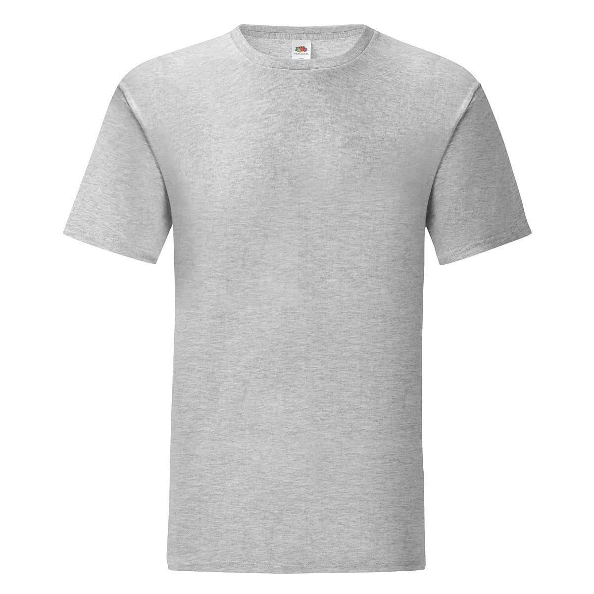 Fruit Of The Loom Mens Iconic T-Shirt in Heather Grey (Product Code: 61430)