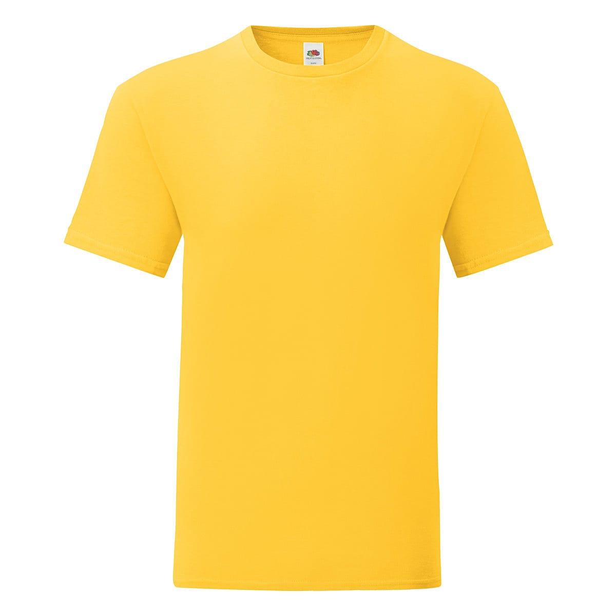 Fruit Of The Loom Mens Iconic T-Shirt in Sunflower (Product Code: 61430)